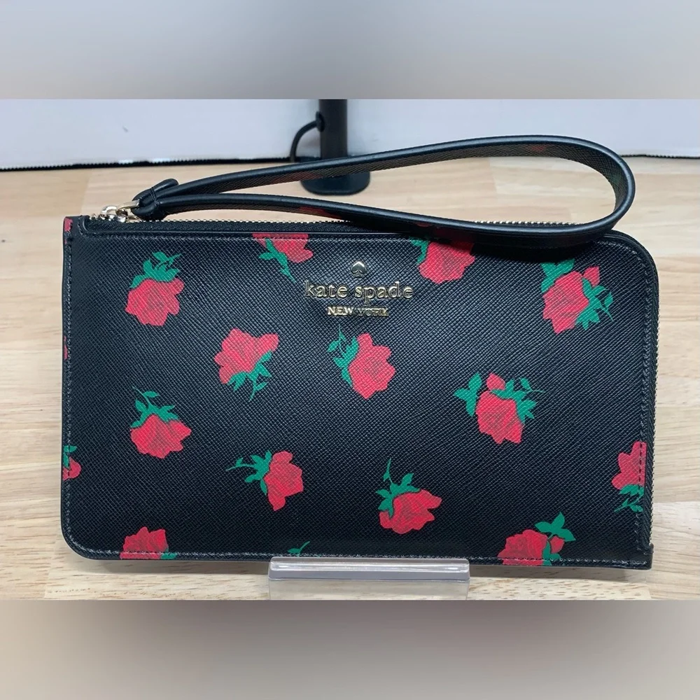 ☀️Kate Spade Madison Rose Toss (NWOT) & matching Wallet & wristlet (EUC) 3pc Set